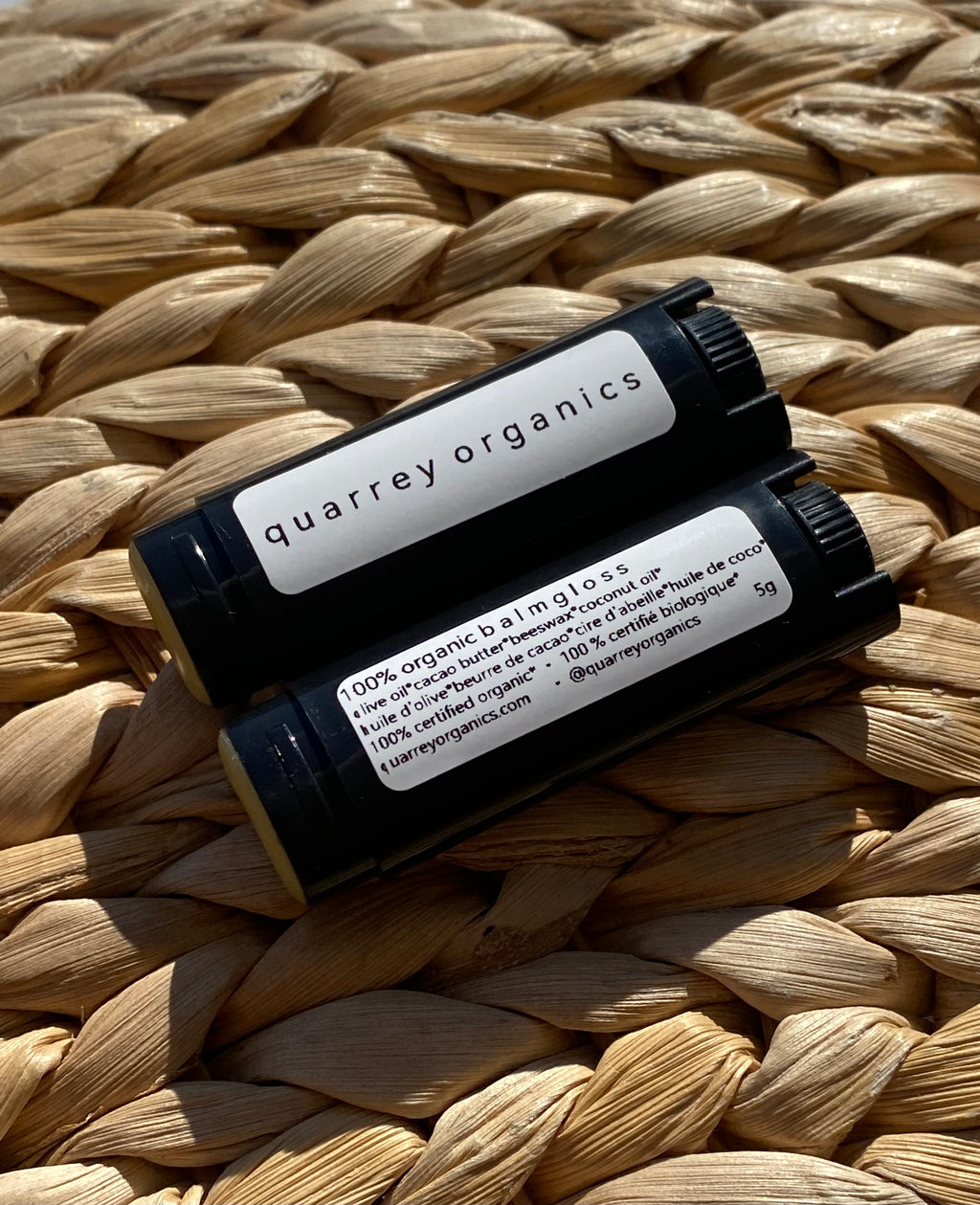 100% organic balm gloss [set of 2 x 5g]