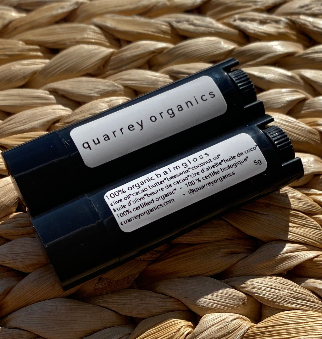 100% organic balm gloss [set of 2 x 5g]