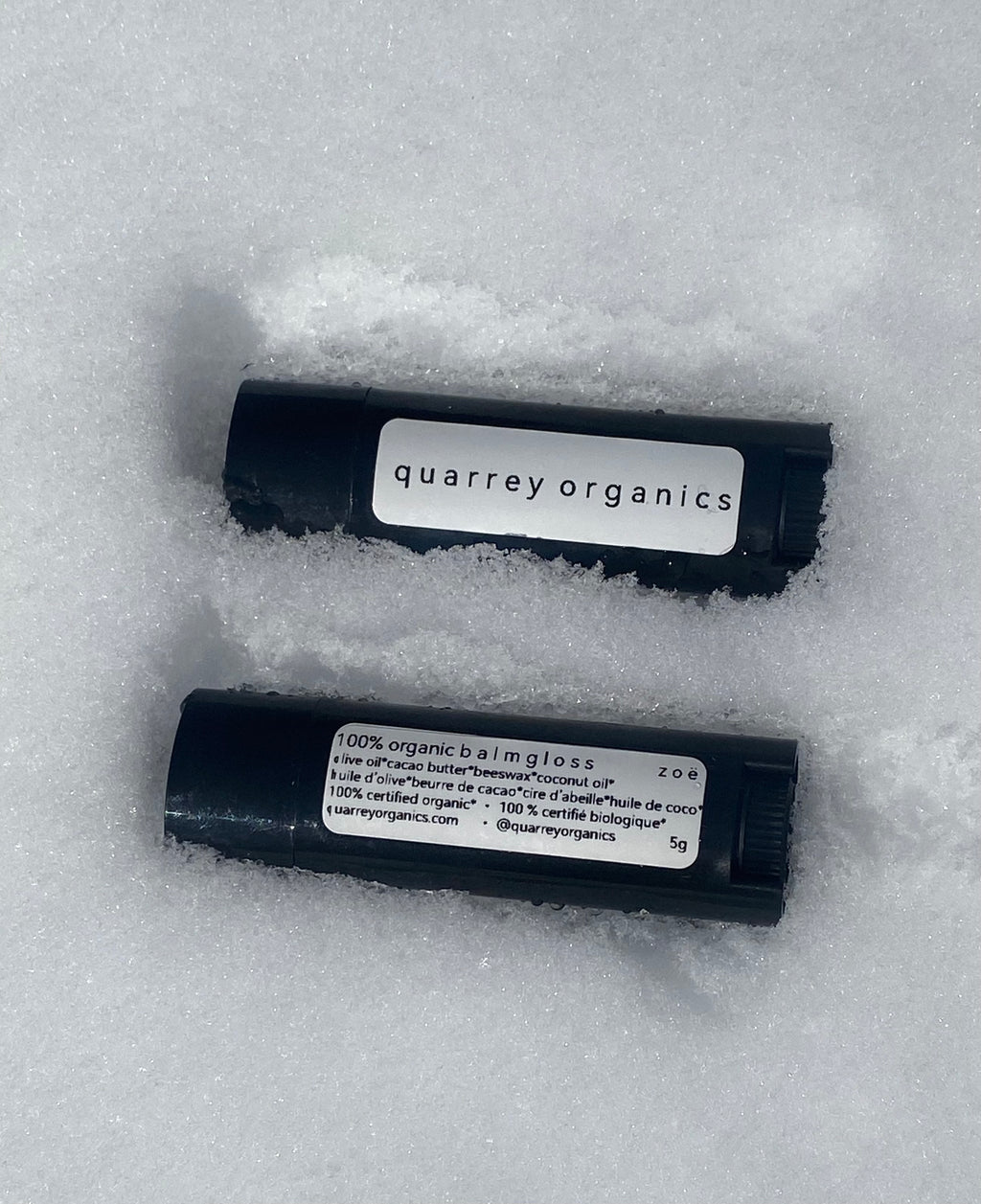 100% organic balm gloss [set of 2 x 5g]